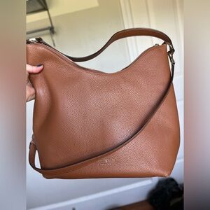 Kate Spade Zippy Pebbled Leather in Warm Ginger